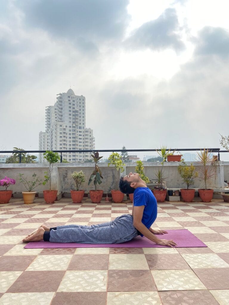 Bhujaṅgāsana (Cobra Pose) - Performed by Shriyans Navalgund